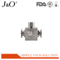 High Comment Sanitary Stainless Steel Clamp 3 Way Ball Valve